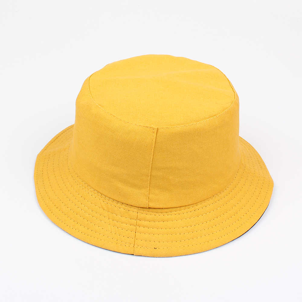 Women-Summer-Casual-Solid-Color-Fisherman-Hat-Foldable-Double-Sided-Bucket-Hat-1297044