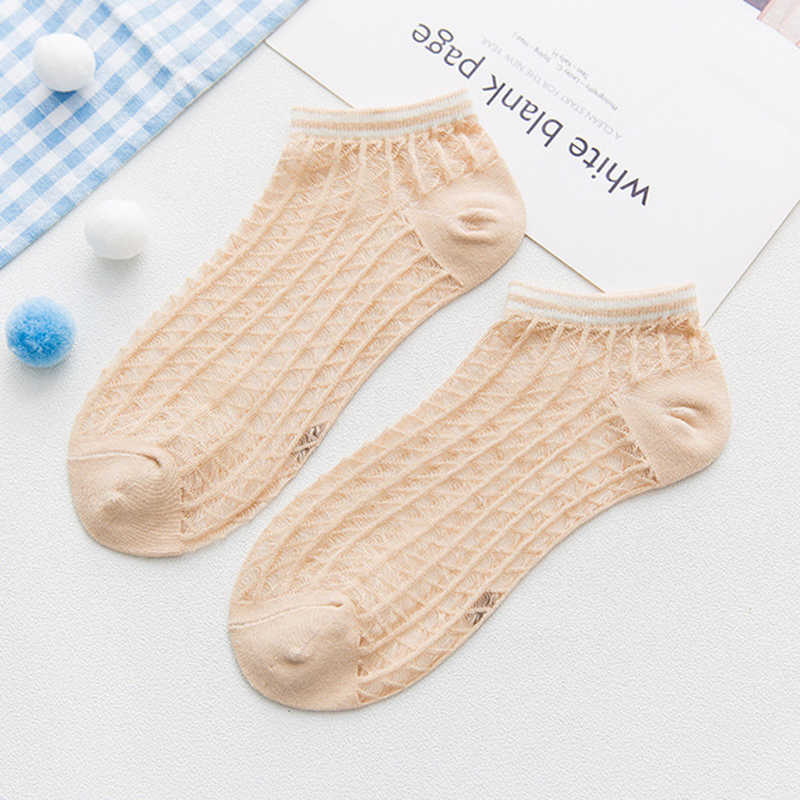 Women-Summer-Cotton-Solid-Color-Hollow-Breathable-Mesh-Boat-Socks-Soft-Short-Tube-Sock-1338469