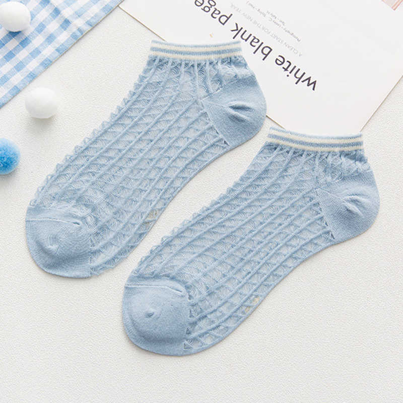 Women-Summer-Cotton-Solid-Color-Hollow-Breathable-Mesh-Boat-Socks-Soft-Short-Tube-Sock-1338469