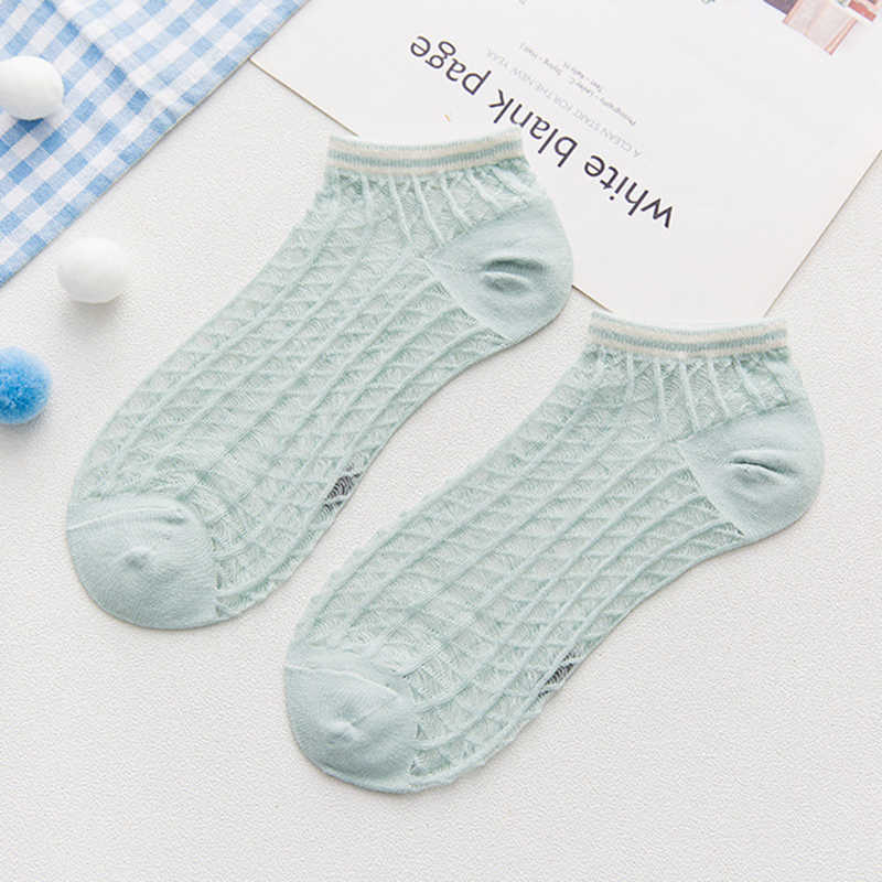 Women-Summer-Cotton-Solid-Color-Hollow-Breathable-Mesh-Boat-Socks-Soft-Short-Tube-Sock-1338469