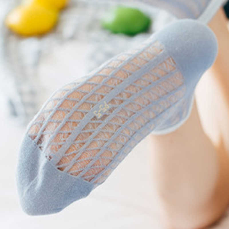 Women-Summer-Cotton-Solid-Color-Hollow-Breathable-Mesh-Boat-Socks-Soft-Short-Tube-Sock-1338469