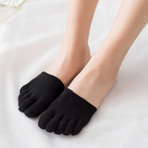 Women-Summer-Cotton-Toe-Socks-Invisible-Half-Grip-Heel-Socks-Breathable-Sock-1156983