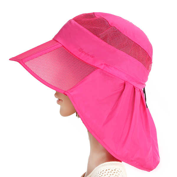 Women-Summer-Foldable-Thin-Breathable-Wide-Brim-Beach-Hat-Outdoor-Sport-Sunscreen-Visor-Cap-1135154