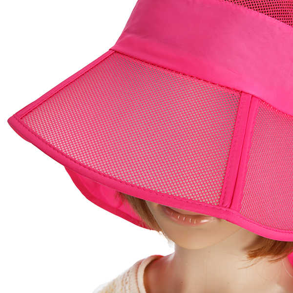 Women-Summer-Foldable-Thin-Breathable-Wide-Brim-Beach-Hat-Outdoor-Sport-Sunscreen-Visor-Cap-1135154