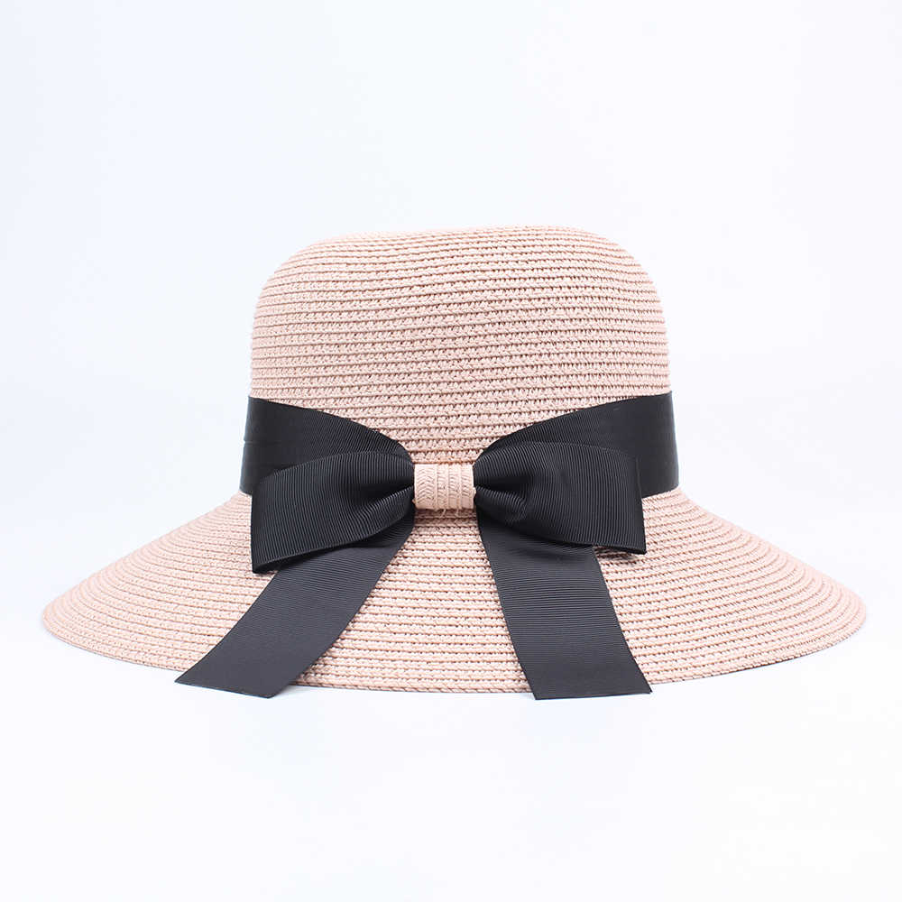 Women-Summer-Foldable-Travel-Beach-Fisherman-Hat-Outdoor-Sunscreen-Straw-Hat-1296658