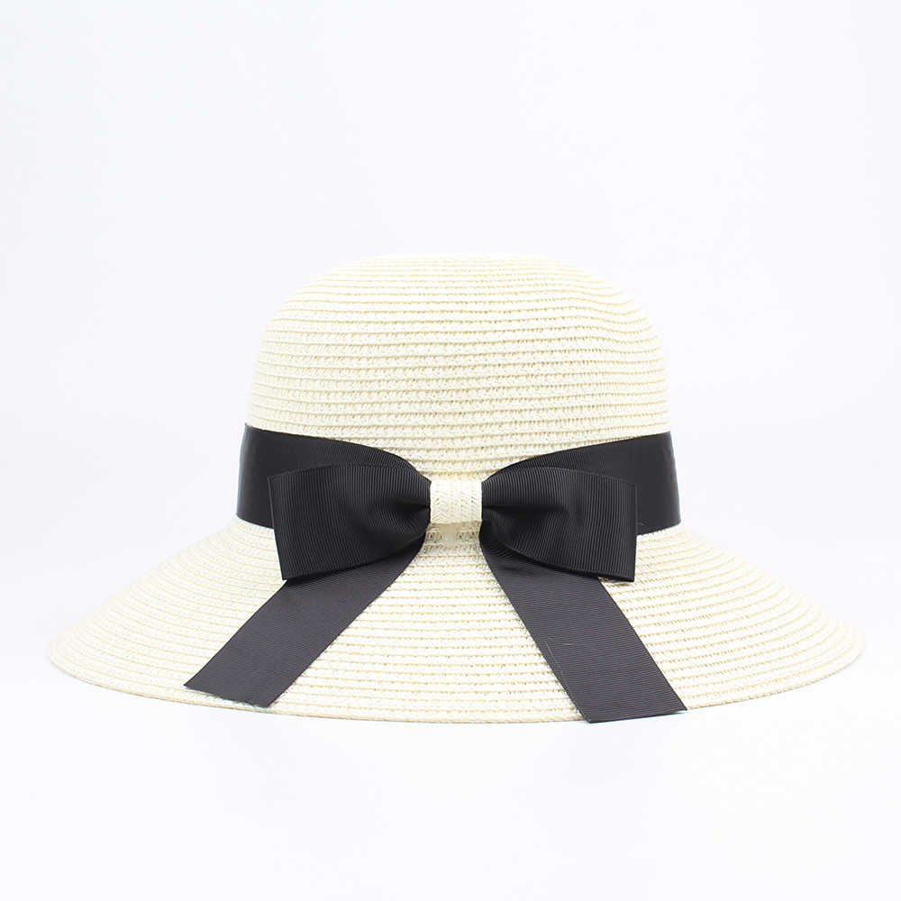 Women-Summer-Foldable-Travel-Beach-Fisherman-Hat-Outdoor-Sunscreen-Straw-Hat-1296658