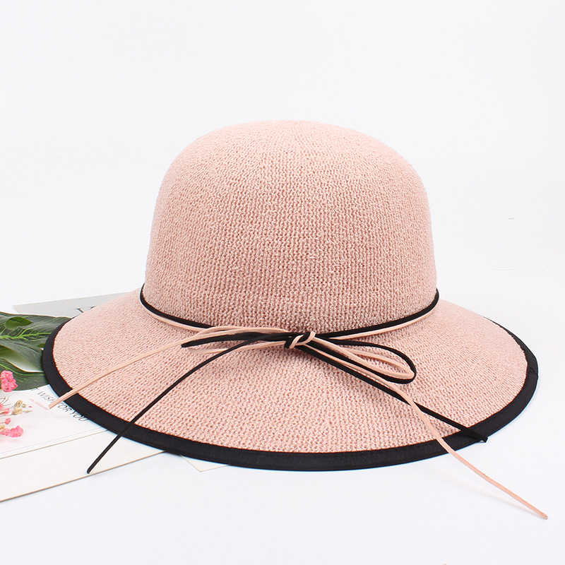 Women-Summer-Foldable-Wide-Brim-Beach-Sun-Hat-Breathable-Sunscreen-Bucket-Hat-1285226