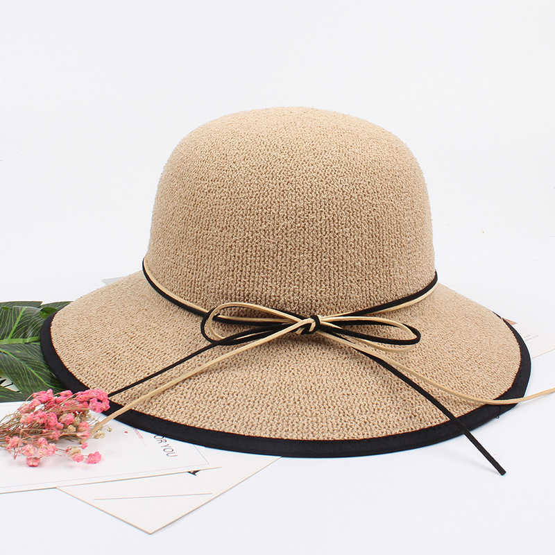 Women-Summer-Foldable-Wide-Brim-Beach-Sun-Hat-Breathable-Sunscreen-Bucket-Hat-1285226