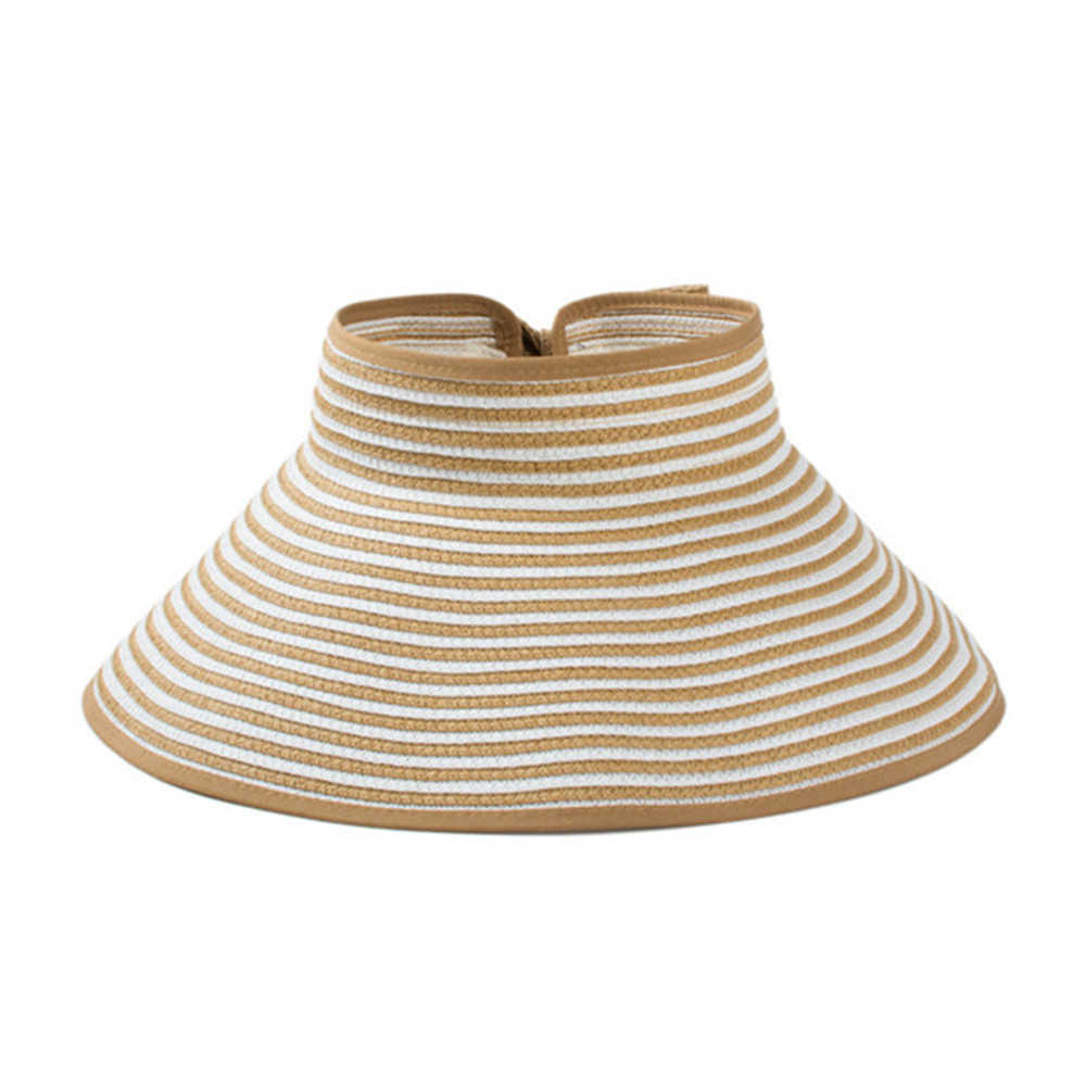 Women-Summer-Foldable-Wide-Brim-Empty-Cap-Sun-Straw-Hat-Outdoor-Beach-Travel-Visor-Cap-1299027