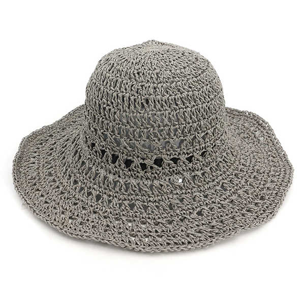 Women-Summer-Hollow-Out-Bucket-Hat-Outdoor-Dress-Beach-Folding-Woven-Visor-1268354