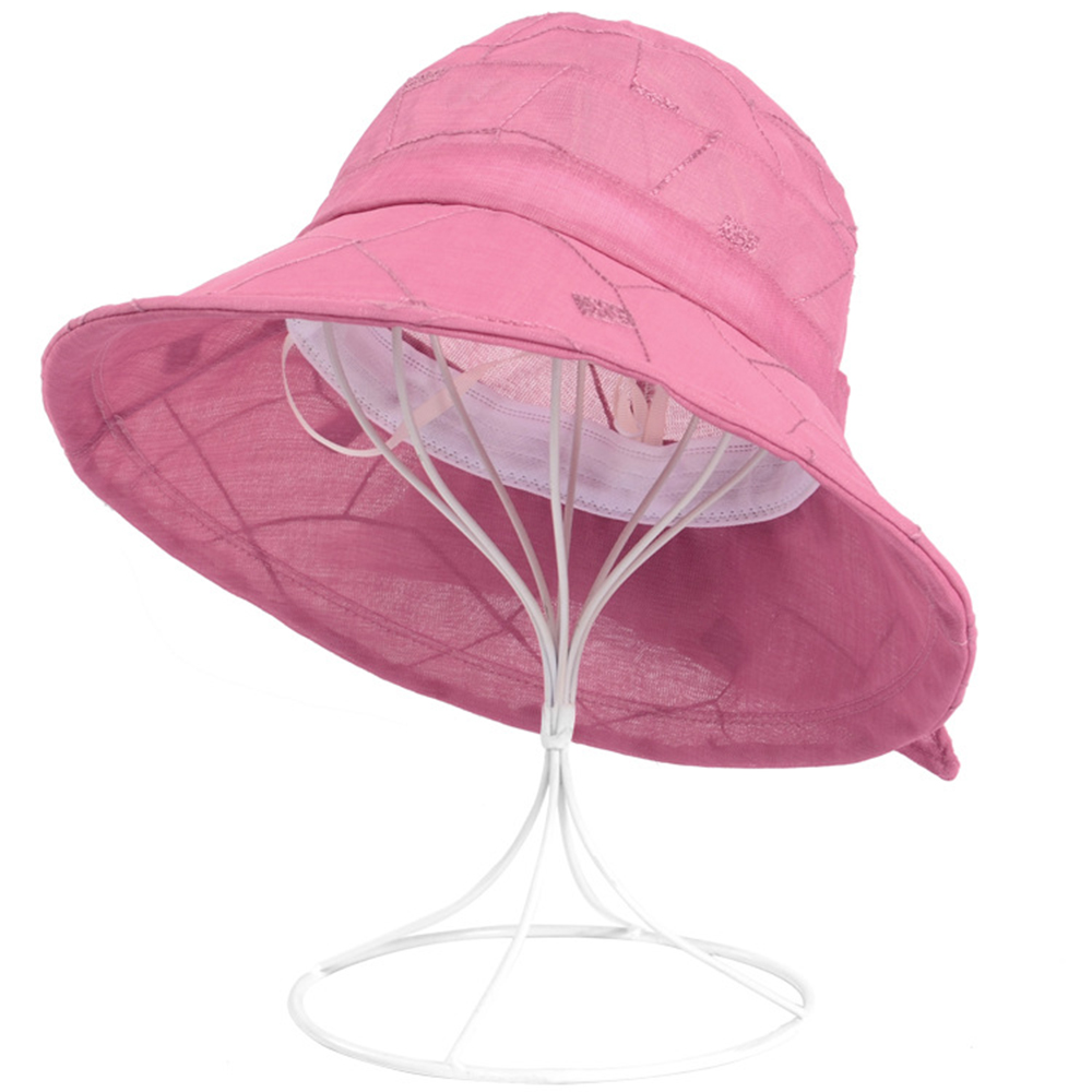 Women-Summer-Linen-UV-Visor-Hats-Foldable-Breathable-Sunscreen-Fisherman-Hat-1289157