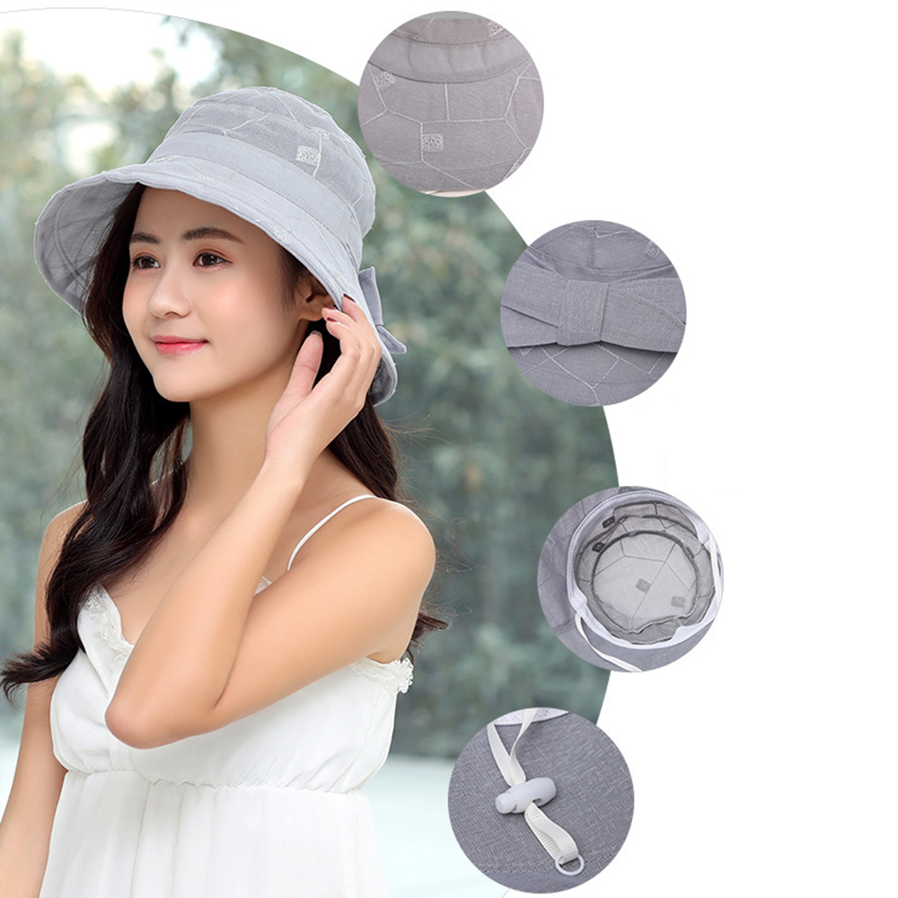 Women-Summer-Linen-UV-Visor-Hats-Foldable-Breathable-Sunscreen-Fisherman-Hat-1289157