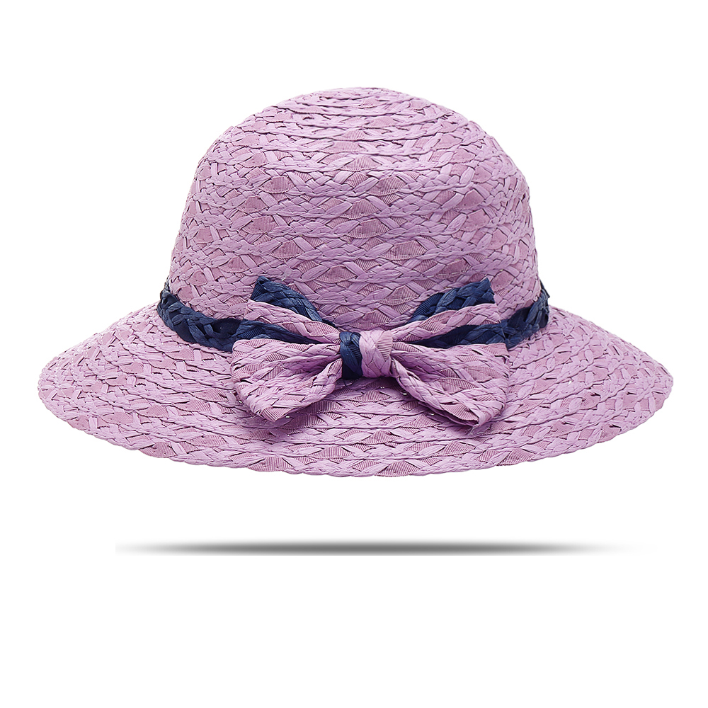 Women-Summer-Outdoor-Bow-Wide-Brim-Straw-Hat-Breathable-Sunshade-Beach-Hat-1309946