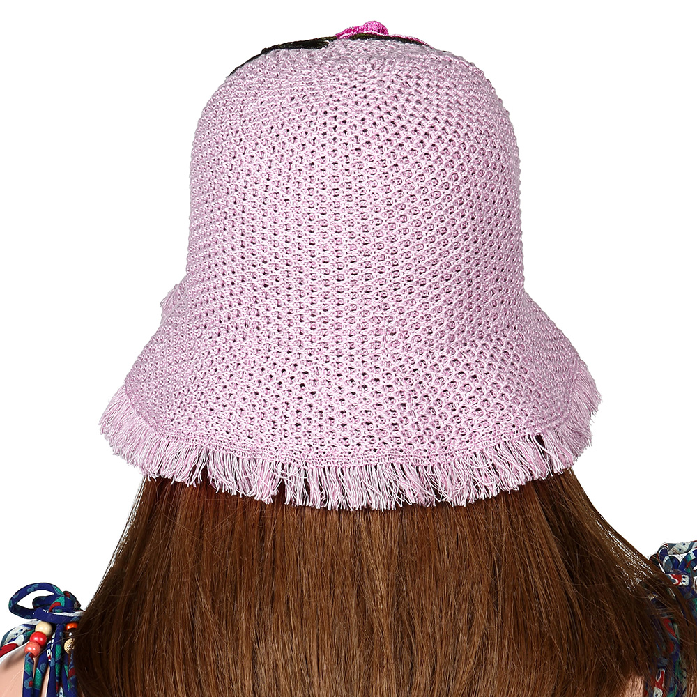 Women-Summer-Outdoor-Breathable-Embroidered-Flower-Wide-Brim-Hat-Tassel-Visor-Hat-1321038