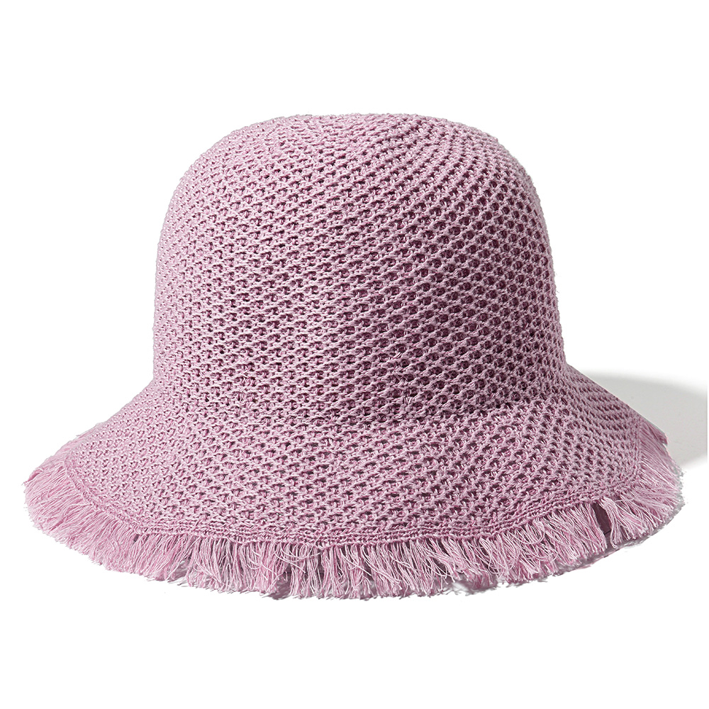 Women-Summer-Outdoor-Breathable-Embroidered-Flower-Wide-Brim-Hat-Tassel-Visor-Hat-1321038