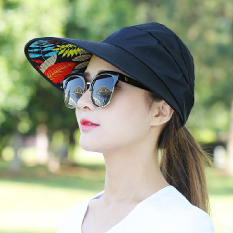 Women-Summer-Outdoor-Casual-Foldable-Sunshade-Hat-UV-Protection-Visor-Hat-1314450