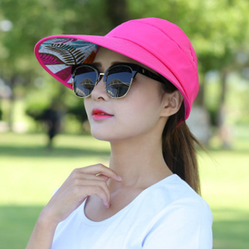 Women-Summer-Outdoor-Casual-Foldable-Sunshade-Hat-UV-Protection-Visor-Hat-1314450