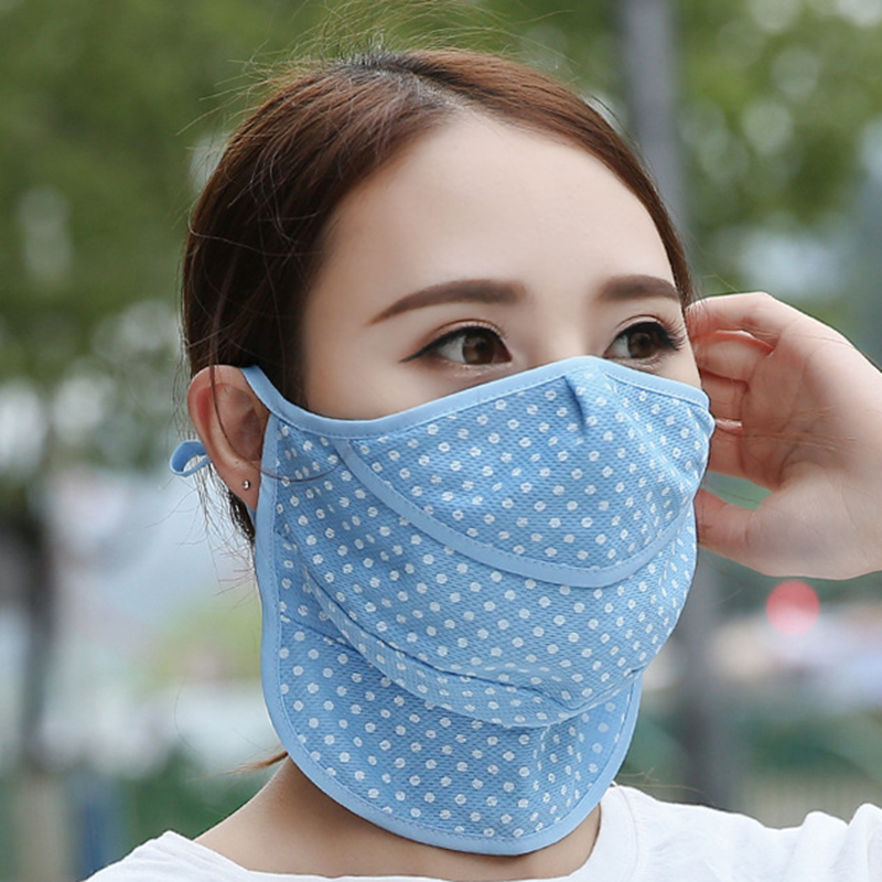 Women-Summer-Outdoor-Cotton-Dot-Dust-Masks-Breathable-Sunscreen-Face-Mask-1340536