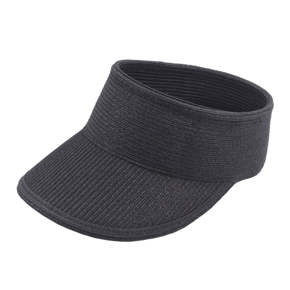 Women-Summer-Outdoor-Foldable-Straw-Hat-Breathable-Wide-Brim-Sunscreen-Empty-Top-Hat-1301685