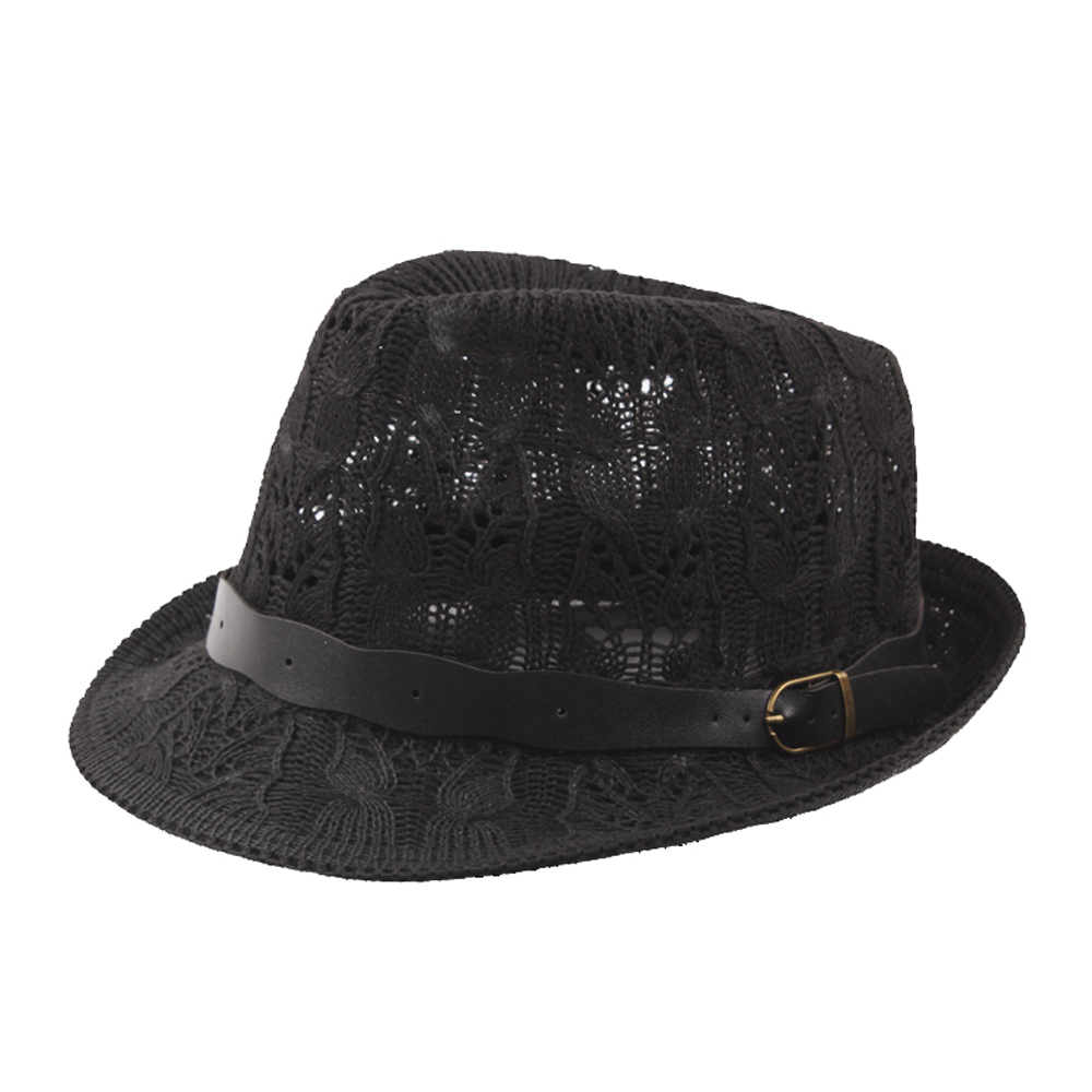 Women-Summer-Outdoor-Mesh-Breathable-Jazz-Hat-Leather-Belt-Crimping-Panama-Hat-1310646