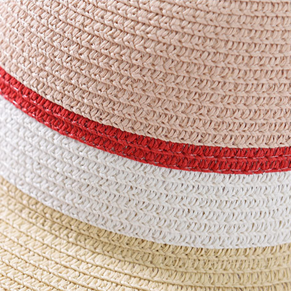 Women-Summer-Outdoor-Multicolor-Wide-Brim-Straw-Hat-Beach-Sunshade-Visor-Hat-1298086