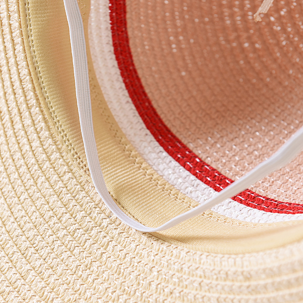 Women-Summer-Outdoor-Multicolor-Wide-Brim-Straw-Hat-Beach-Sunshade-Visor-Hat-1298086