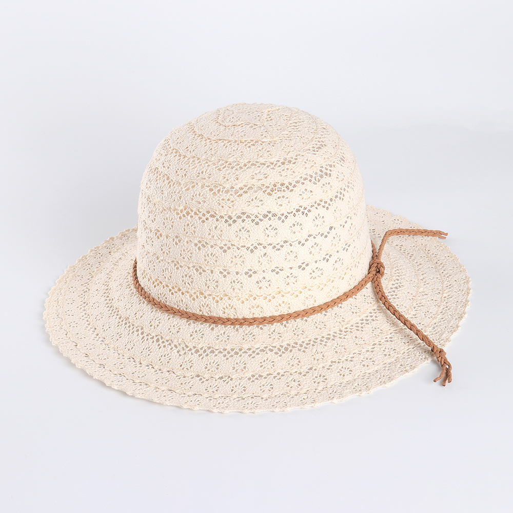 Women-Summer-Outdoor-Petal-Pattern-Sunscreen-Woven-Straw-Hat-Adjustable-Breathable-Hat-1320453