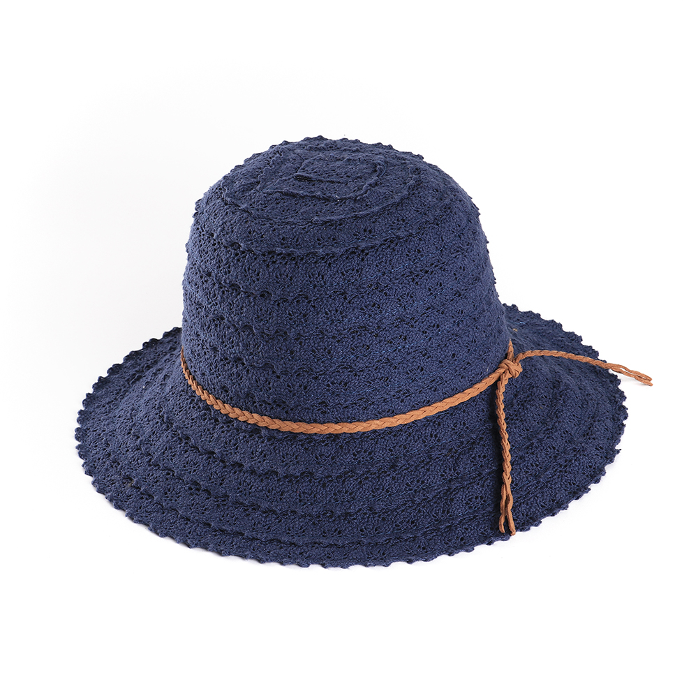 Women-Summer-Outdoor-Petal-Pattern-Sunscreen-Woven-Straw-Hat-Adjustable-Breathable-Hat-1320453