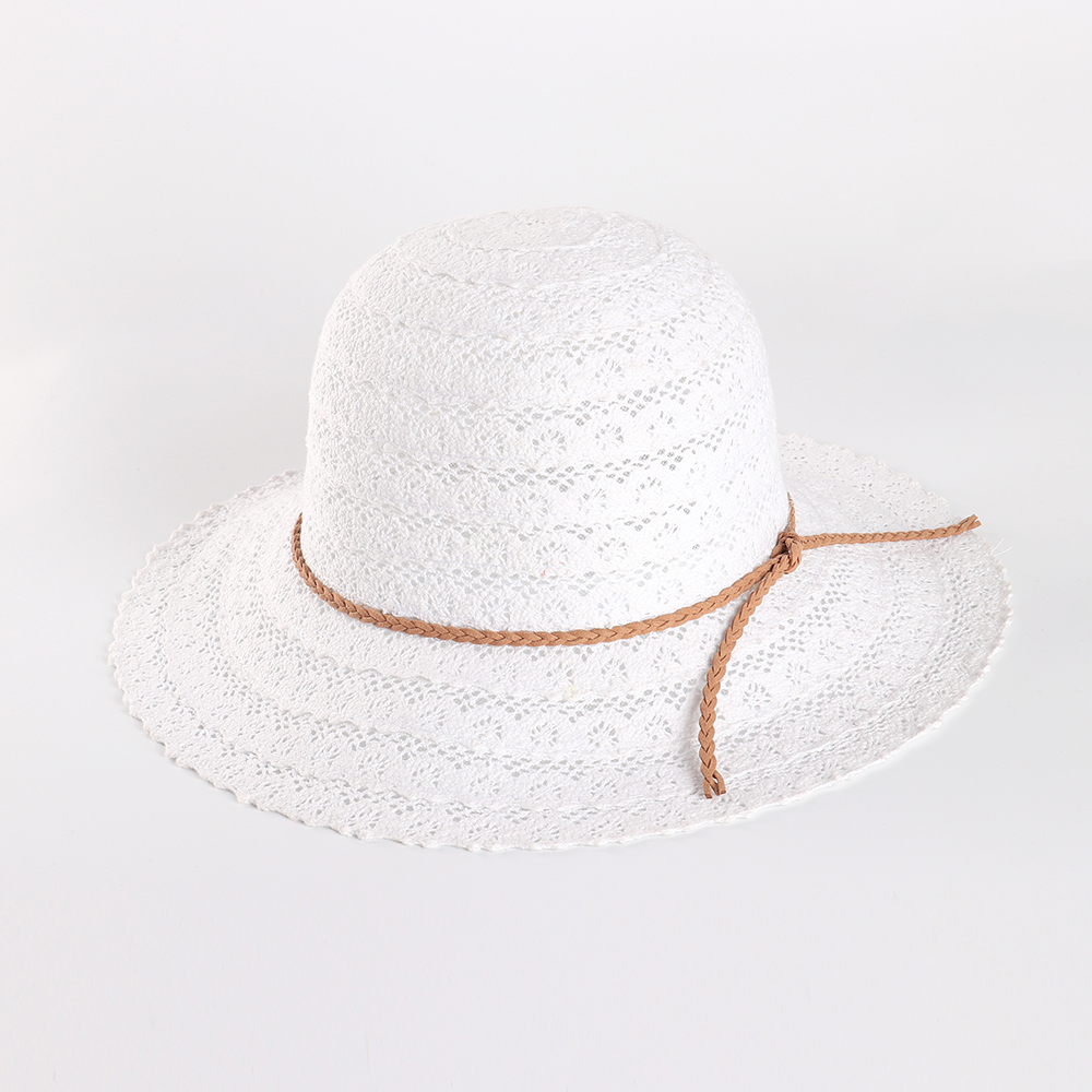 Women-Summer-Outdoor-Petal-Pattern-Sunscreen-Woven-Straw-Hat-Adjustable-Breathable-Hat-1320453