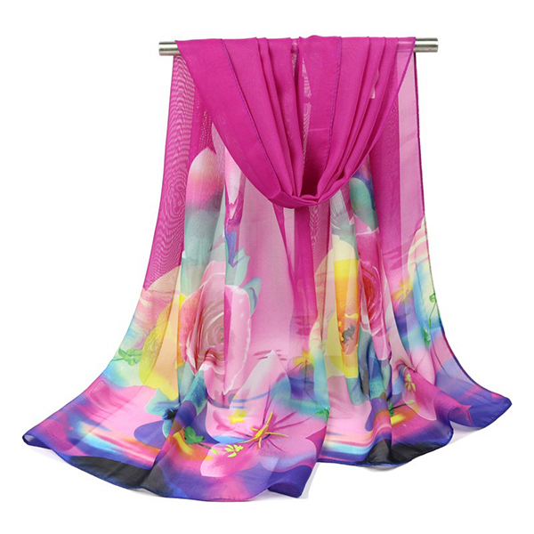 Women-Summer-Thin-Chiffon-Scarf-Travel-Rose-Flowers-Breathable-Shawl-1188663