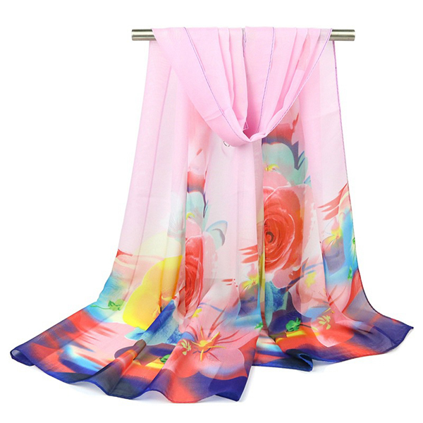 Women-Summer-Thin-Chiffon-Scarf-Travel-Rose-Flowers-Breathable-Shawl-1188663