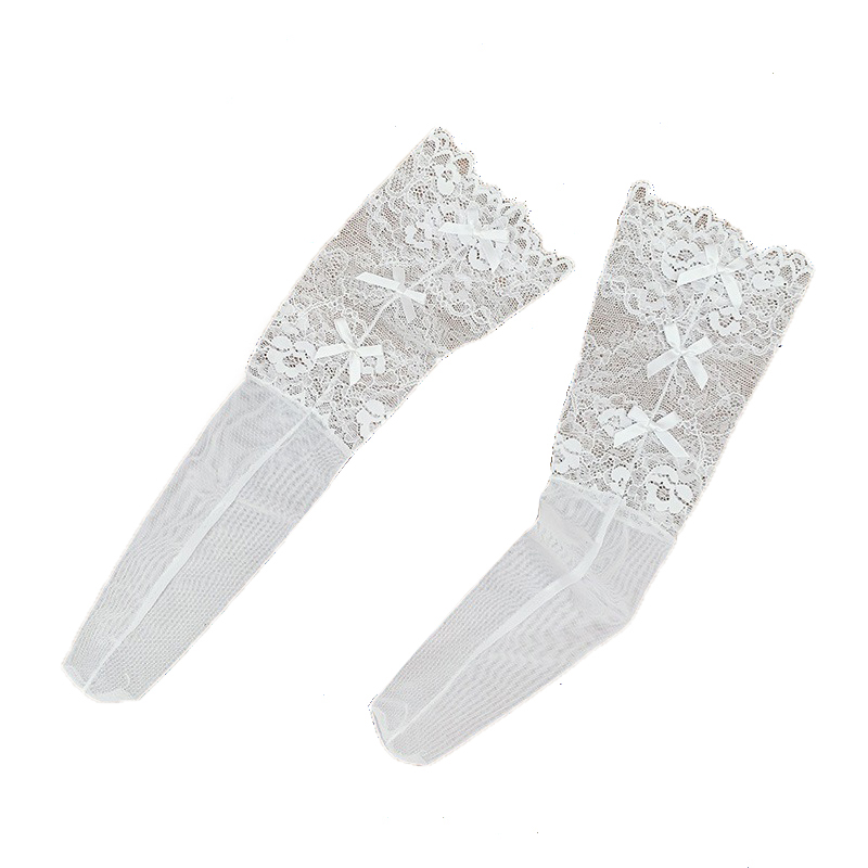 Women-Summer-Thin-Lace-Middle-Tube-Socks-Silk-Gauze-Bow-Socks-1456748