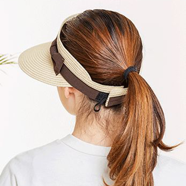 Women-Summer-Wide-Brim-Bowknot-Bucket-Cap-Removable-Top-Sunshade-Outdoor-Straw-Hat-1273845