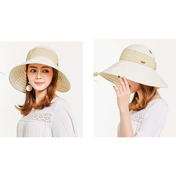 Women-Summer-Wide-Brim-Bucket-Hat-Foldable-Outdoor-Beach-Sunscreen-Hat-1276434