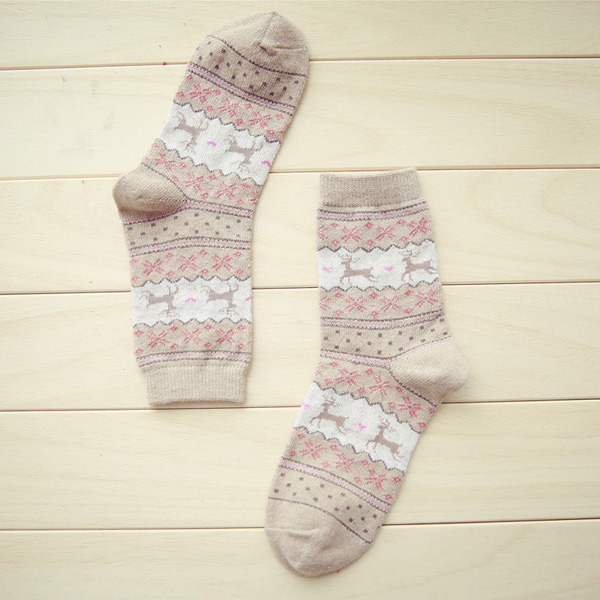 Women-Thickened-Wool-Socks-Deer-Pattern-Christmas-Stockings-1102606