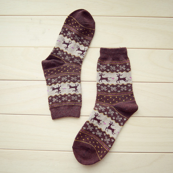 Women-Thickened-Wool-Socks-Deer-Pattern-Christmas-Stockings-1102606