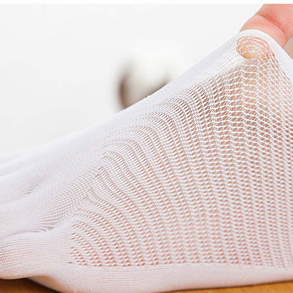 Women-Ultra-Thin-Mesh-Hole-Five-Toe-Sock-Solid-Color-Anti-Skid-Invisibility-Boat-Socks-1132830