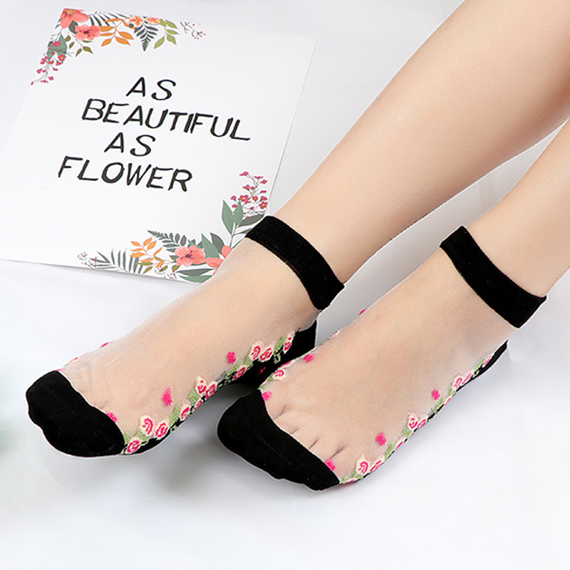 Women-Ultrathin-Breathable-Printting-Embroidered-Cotton-Lace-Low-Cut-Non-Slip-Sock-1310986