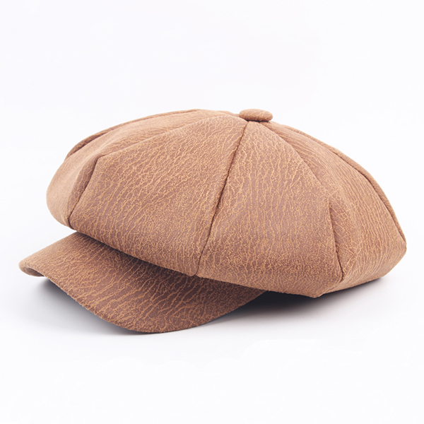 Women-Unisex-Cortical-Cracked-Pattern-Octagonal-Cap-Casual-Painter-Newsboy-Beret-Caps-1171395