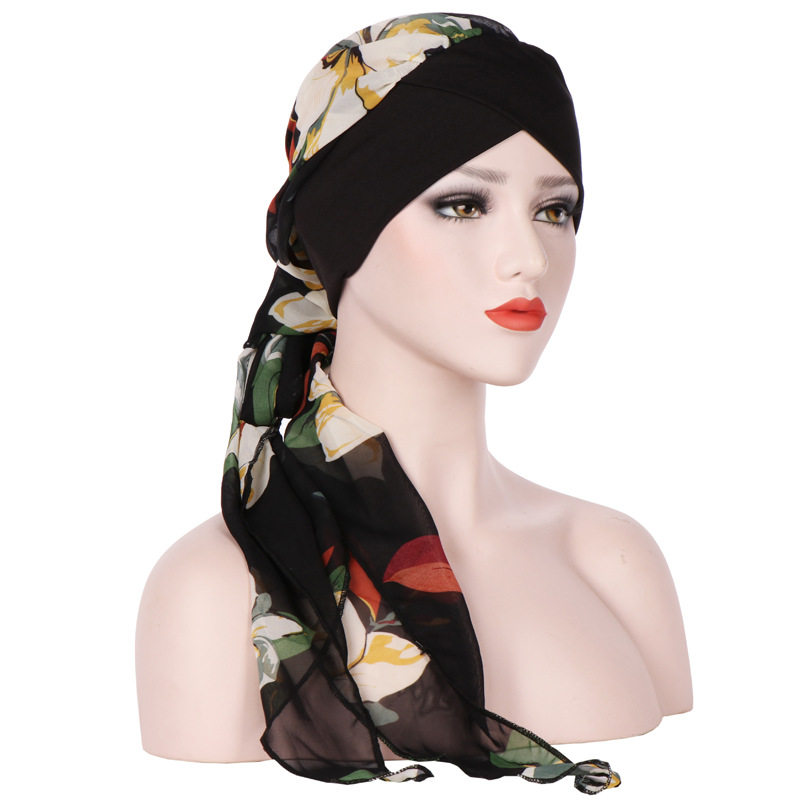 Women-Vintage-Floral-Bandaged-Turban-Hat-Double-Sided-Bohemia-Headscarf-1348388