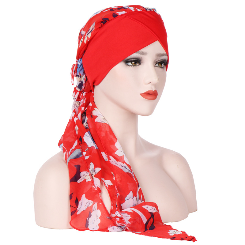 Women-Vintage-Floral-Bandaged-Turban-Hat-Double-Sided-Bohemia-Headscarf-1348388