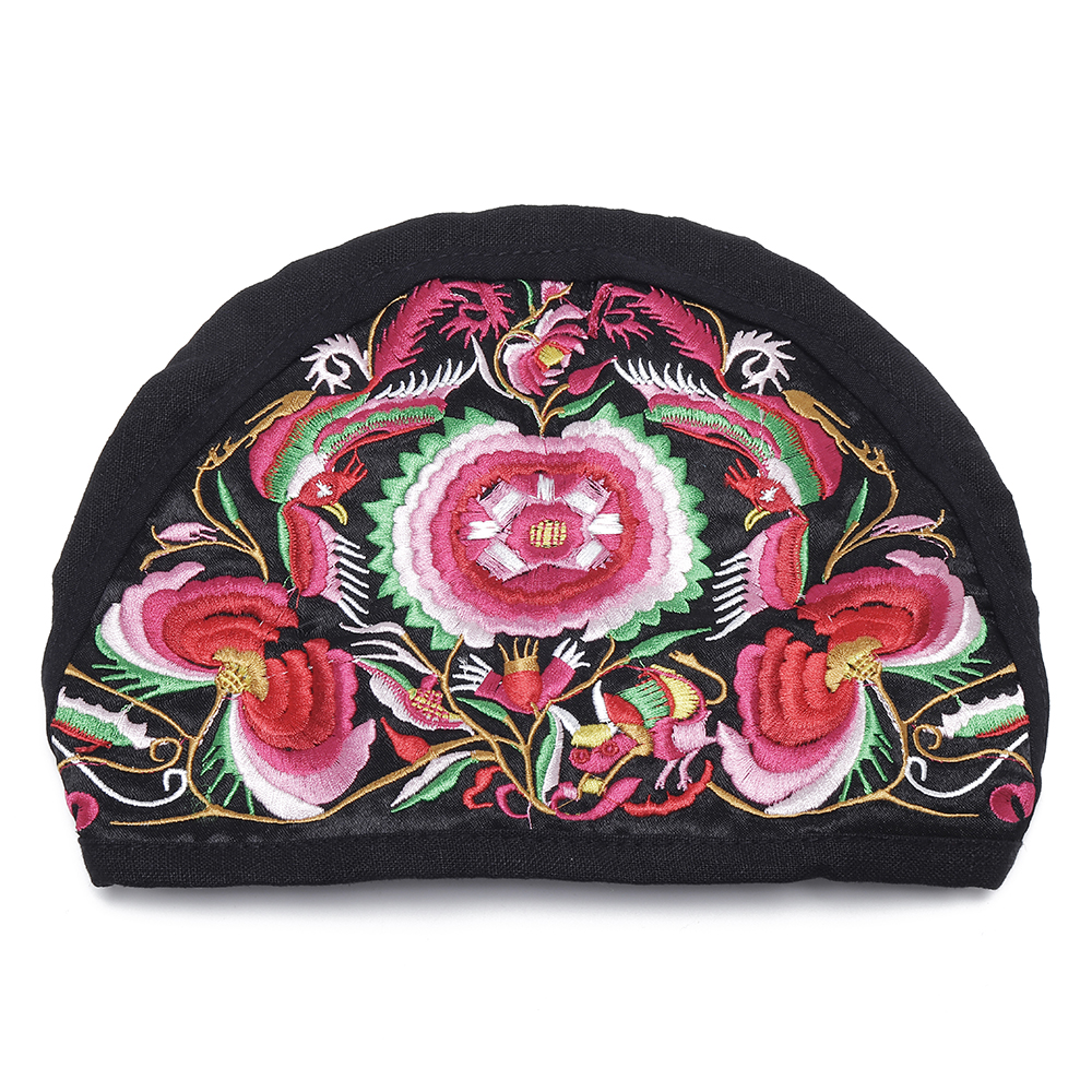 Women-Vintage-Floral-Embroidered-Beanie-Caps-Outdoor-Good-Elastic-Turban-Hat-1341079