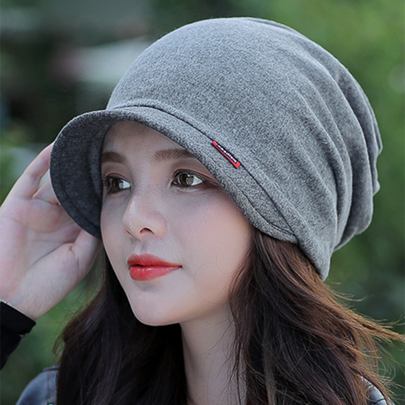 Women-Vintage-Print-Short-Brimmed-Beret-Hat-Winter-Cotton-Earmuffs-Turban-Caps-1354542