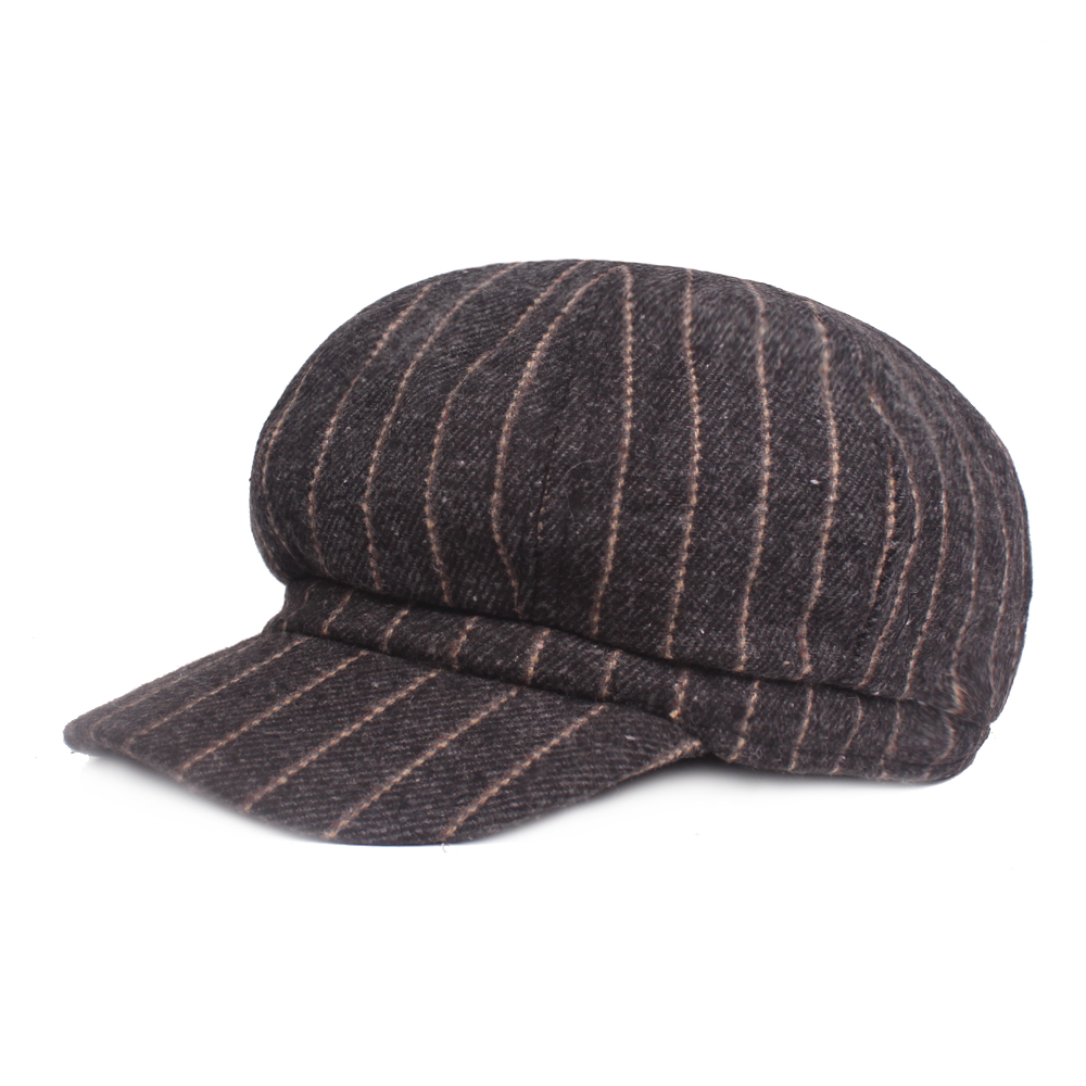 Women-Vintage-Winter-Stripe-Cotton-Flat-Hat-Outdoor-Casual-Warm-Beret-Hats-1347569