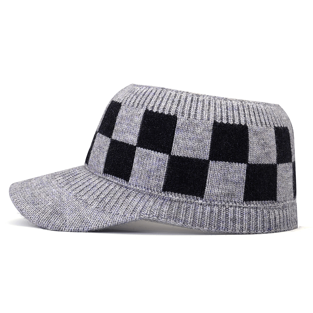 Women-Warm-Grid-Knitted-Ponytail-Hat-Outdoor-Riding-Sport-Golf-Knit-Hat-Baseball-Cap-1375441