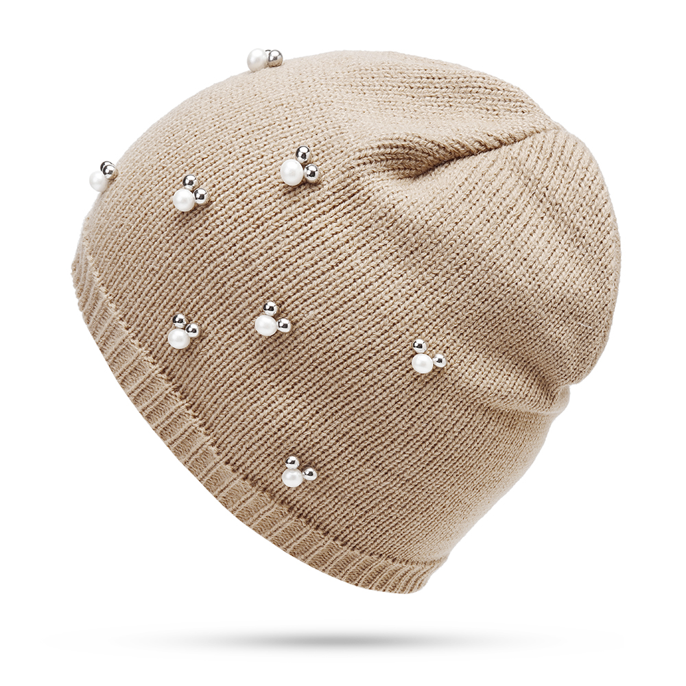 Women-Warm-Pearl-Deco-Knitted-Hat-Knit-Beanie-Cap-1406400