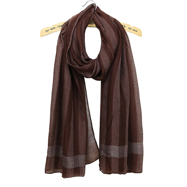 Women-Warm-Stripes-Cotton-Shawl-Travel-Leisure-Big-Size-Square-Scarf-1188662