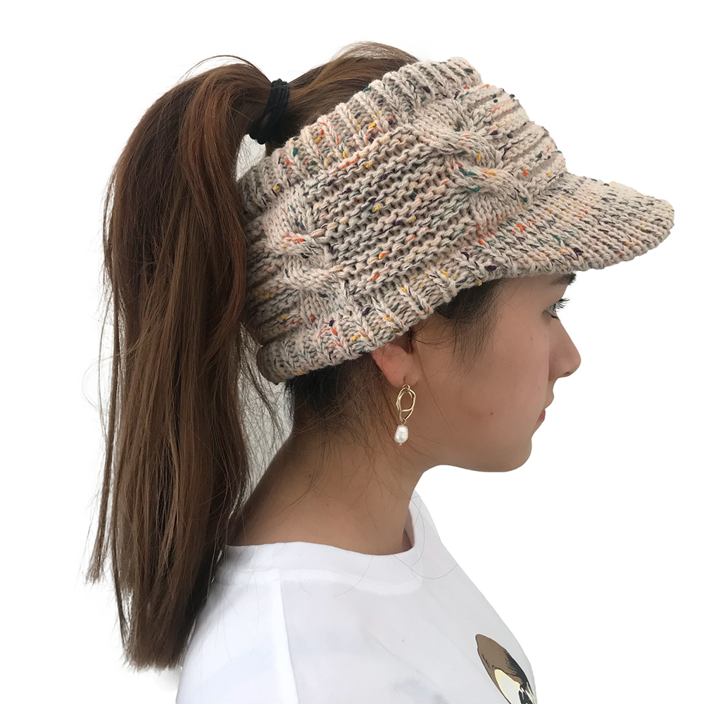 Women-Winter-Flexible-Ponytail-Knit-Beanie-Caps-Outdoor-Earmuffs-Messy-High-Bun-Hat-1371311