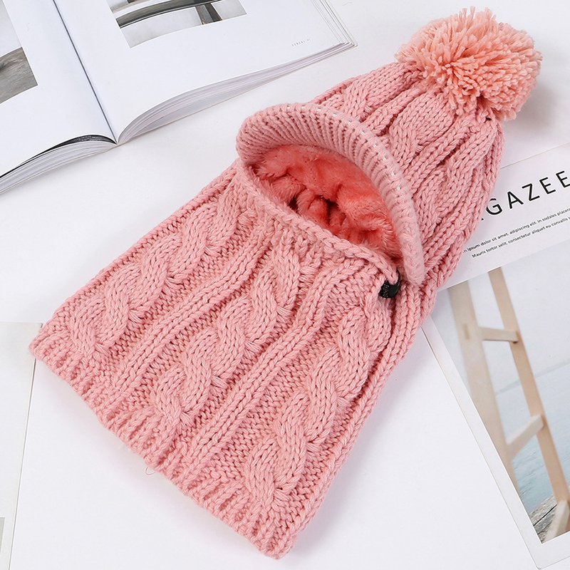 Women-Winter-Outdoor-Warm-Headpiece-Multifunction-Knitted-Hat-Face-Mask-Knit-Cap-1365909