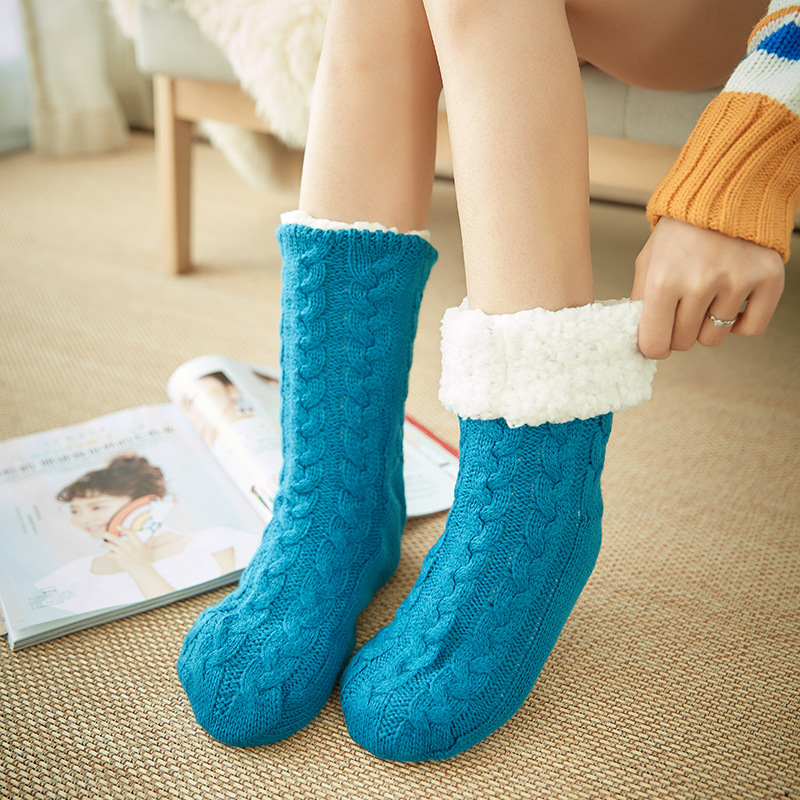 Women-Winter-Thickening-Warm-Casual-Socks-Non-Slip-Silicone-Middle-Tube-Socks-1376957